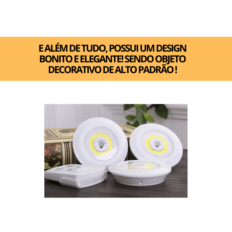 Luz LED sem fio - Controle Remoto